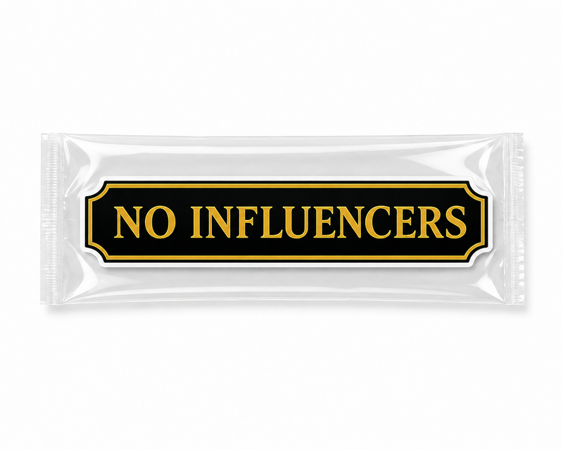 'No Influencers' Viral Nantucket Sticker