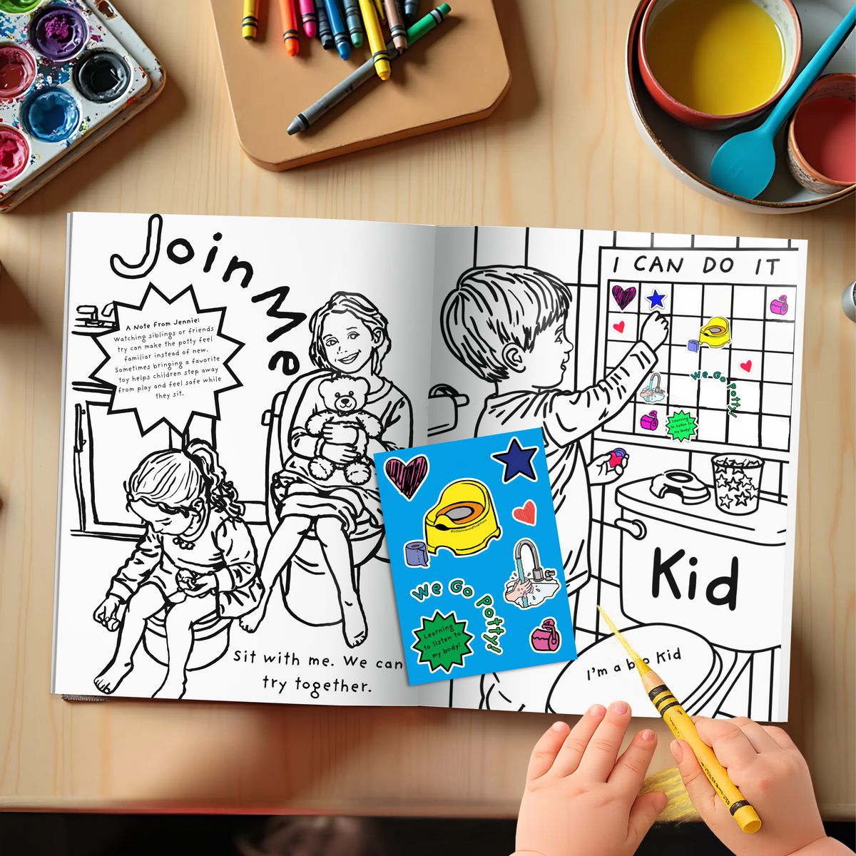 We Go Potty! Potty Training Sticker Sheet