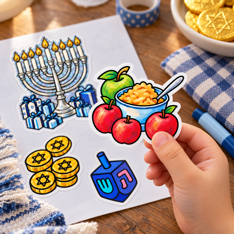 Hanukkah Die-cut Stickers