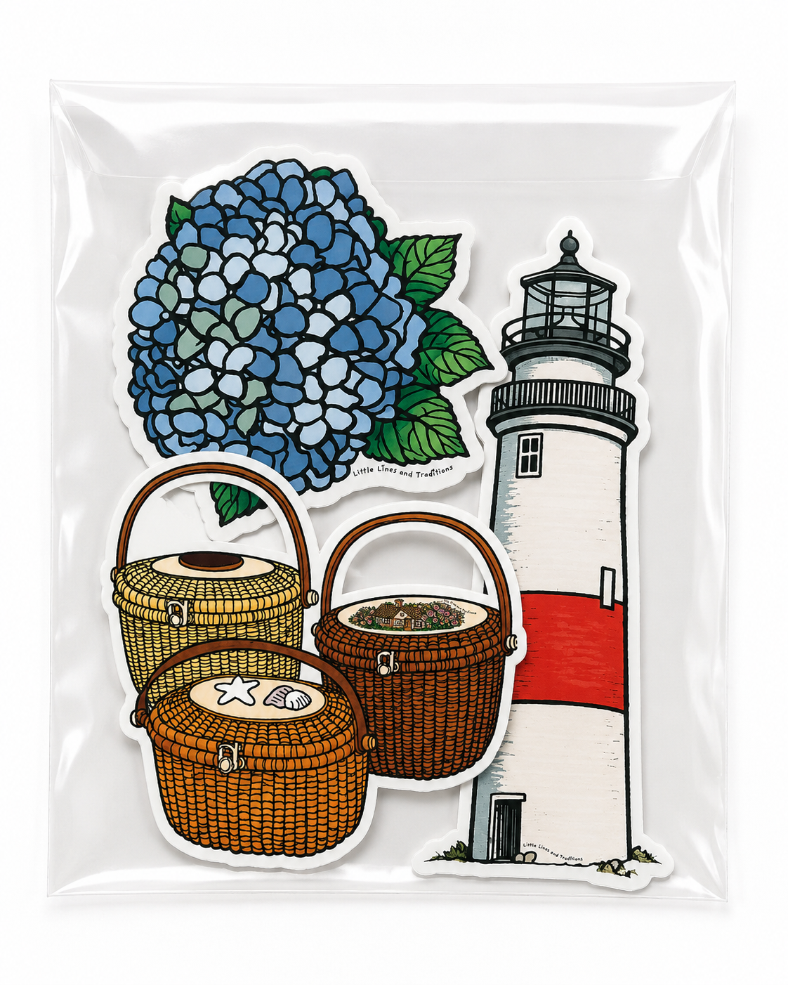 Nantucket Die-cut Stickers