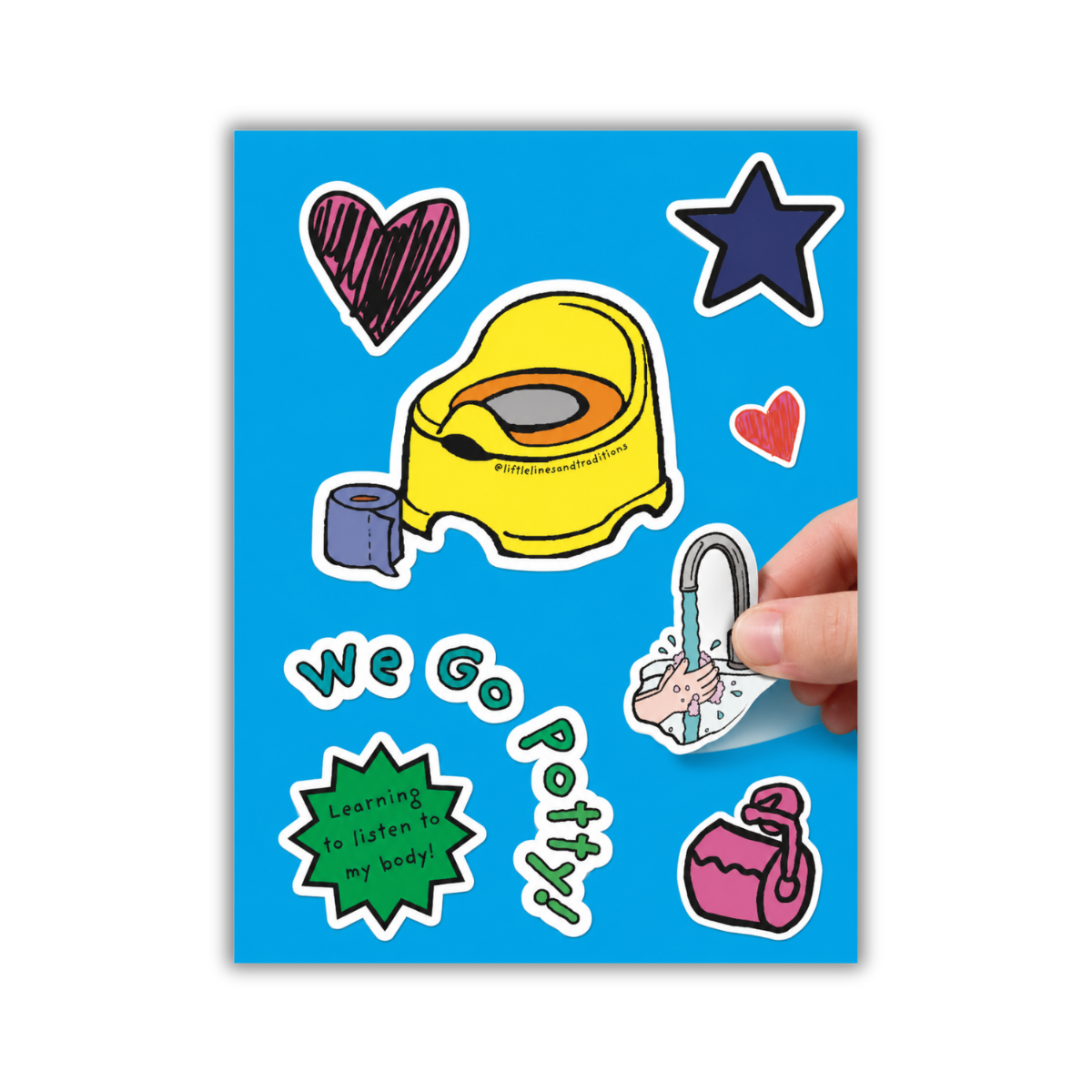We Go Potty! Potty Training Sticker Sheet